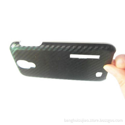 New Design Electroplating Brushed Cross Grain Mobile Phone Case for Samsung S4 with IML Technology
